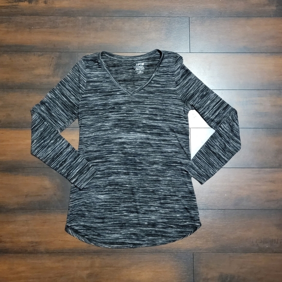 Apt 9 Long Sleeve V-neck Tunic Shirt - Picture 1 of 2